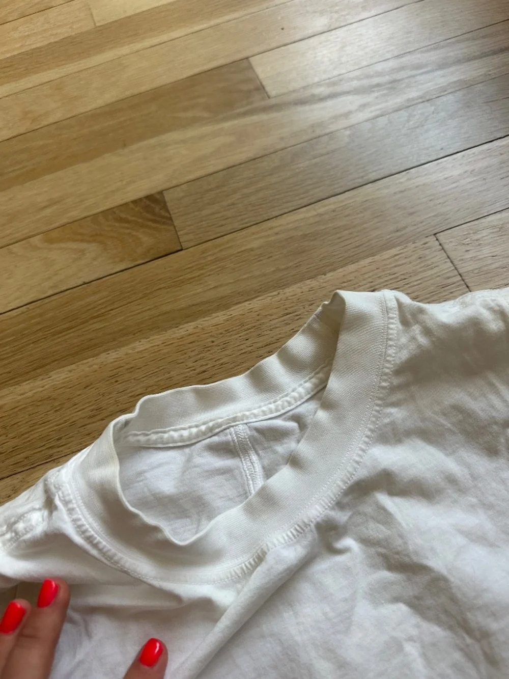 Lululemon white high neck, cotton tank top